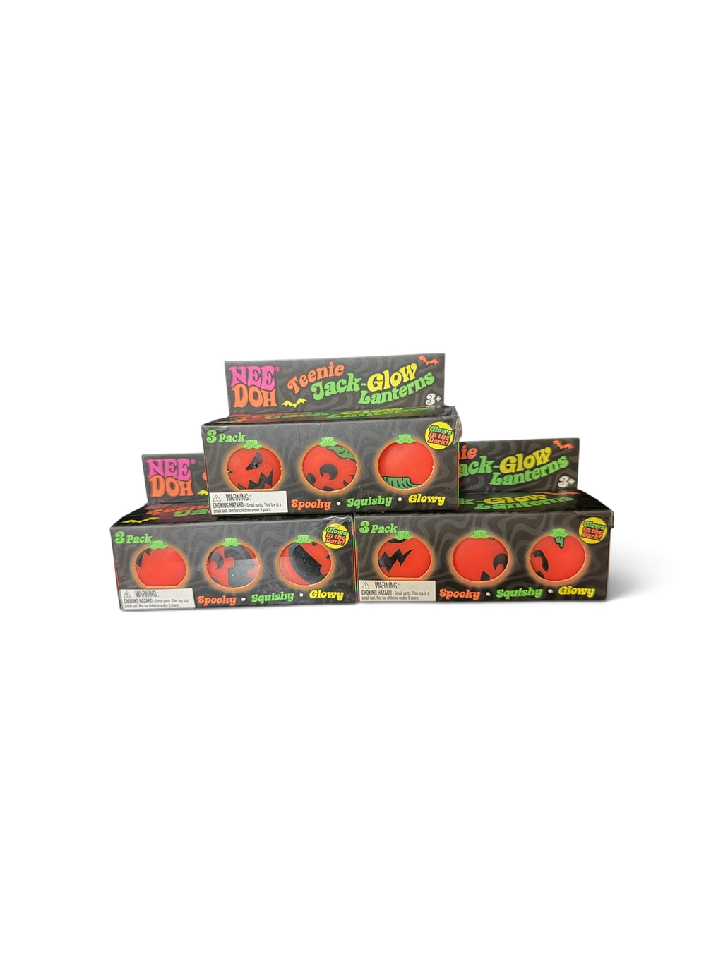 NeeDoh Teenie Jack-Glow-Lanterns 3pk