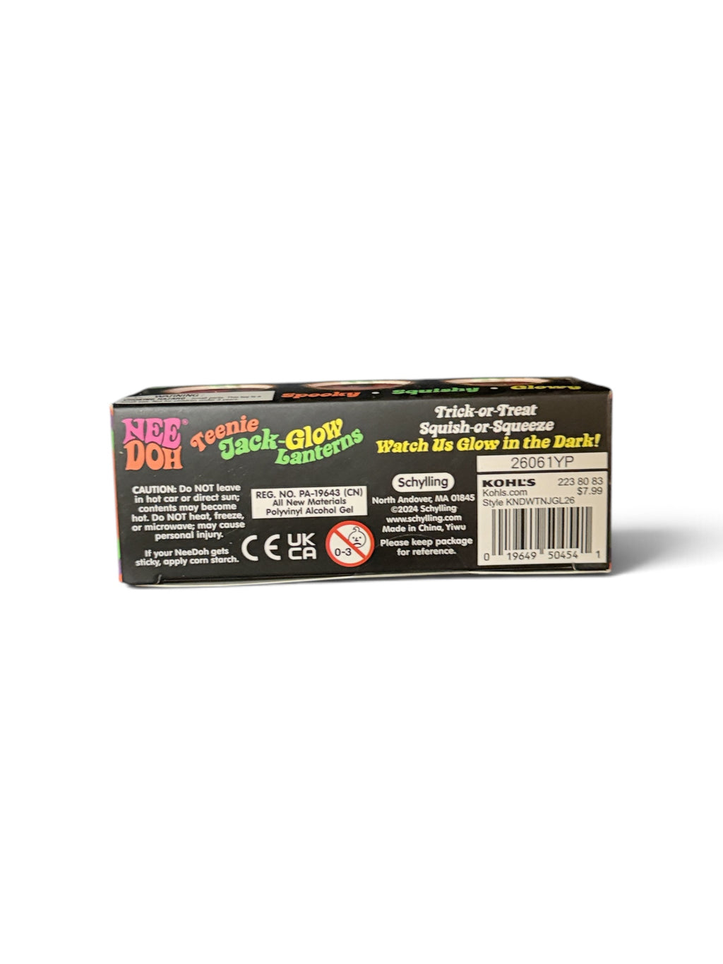 NeeDoh Teenie Jack-Glow-Lanterns 3pk