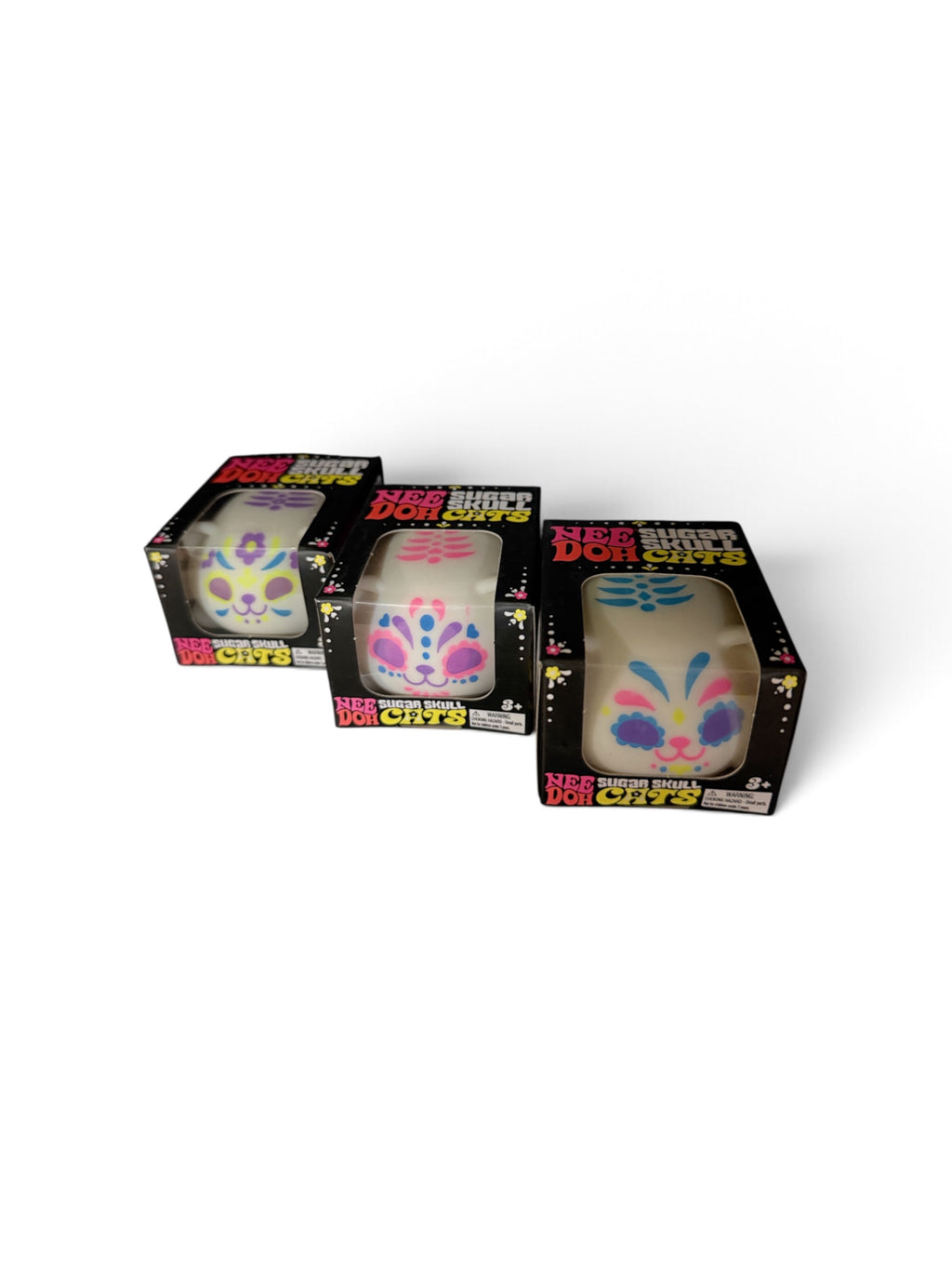 NeeDoh Sugar Skull Cat (Color May Vary)