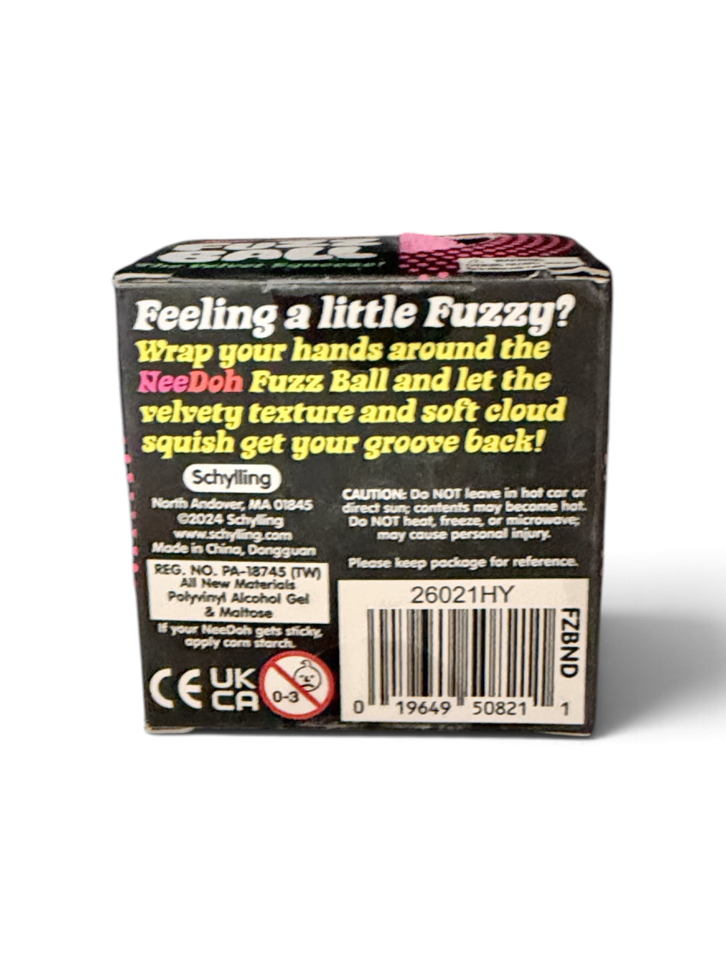 NeeDoh Fuzz Ball The Velvet Squeeze (Color May Vary)
