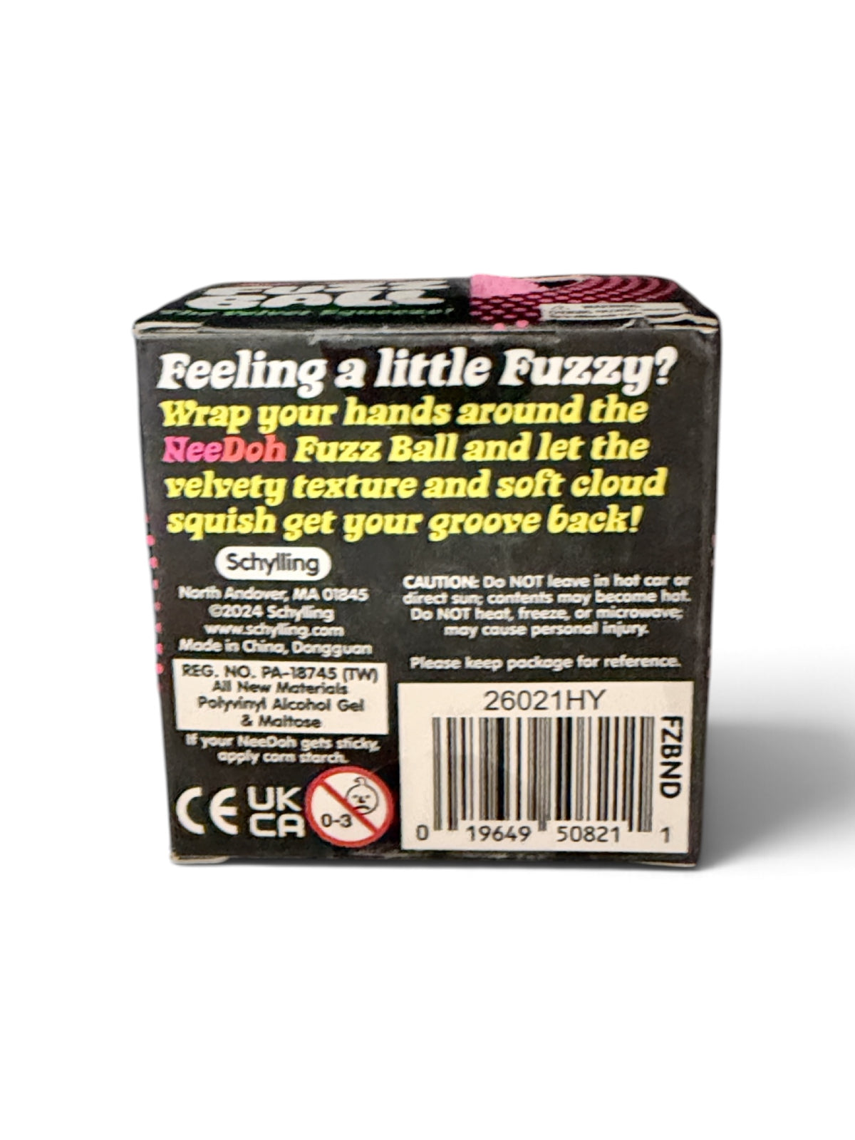 NeeDoh Fuzz Ball The Velvet Squeeze (Color May Vary)