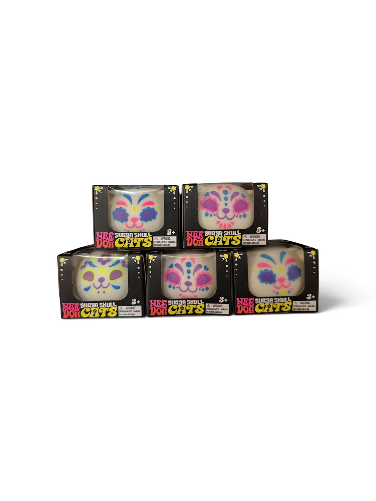 NeeDoh Sugar Skull Cat (Color May Vary)