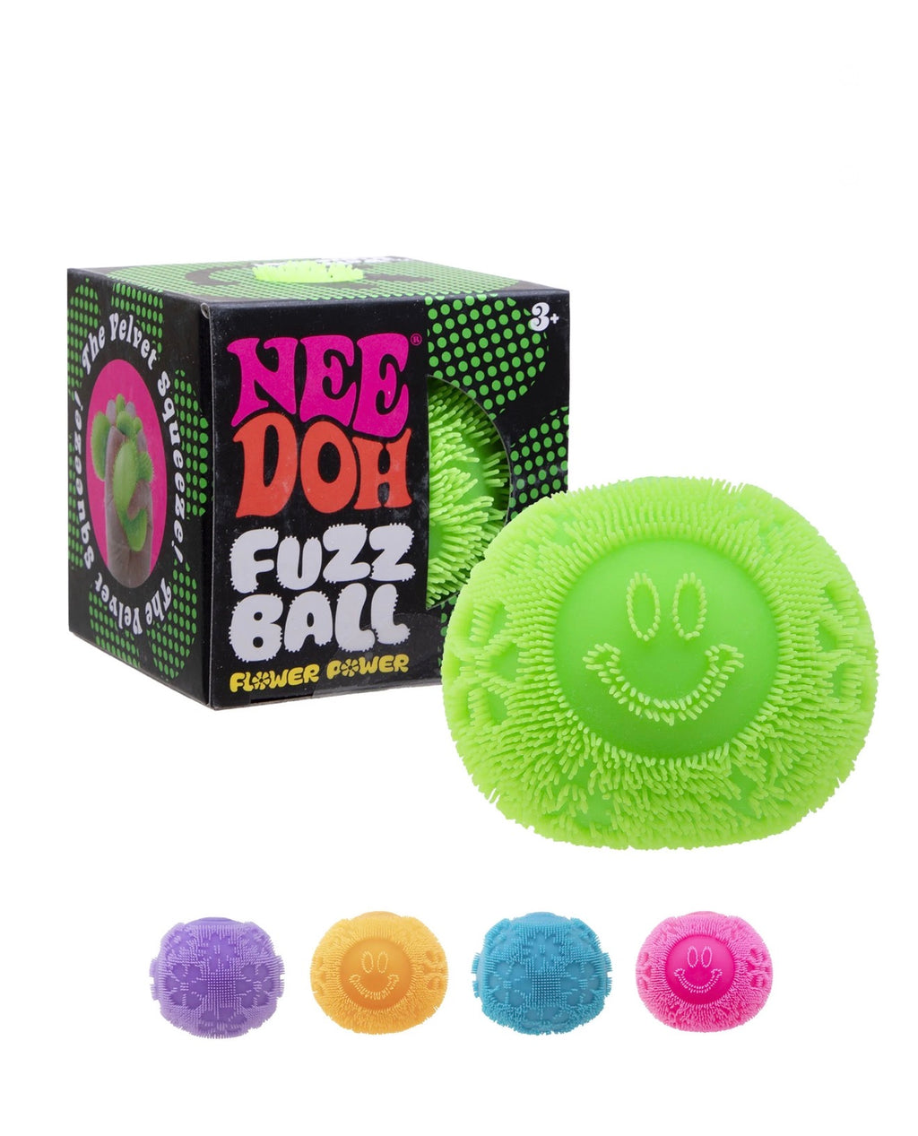 NeeDoh Fuzz Ball Flower Power (Color May Vary)